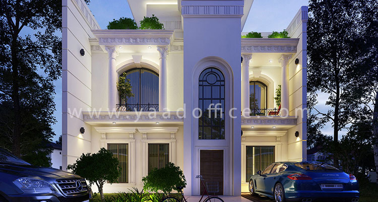 نمونه طرح ویلا کلاسیک 2